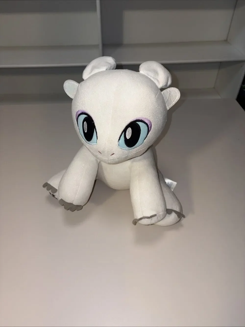 Build a Bear How to Train Your Dragon White Light Fury Plush Doll Toy LightFury